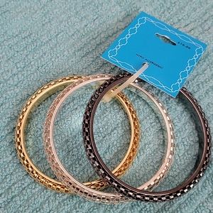 3 ring metal braclets